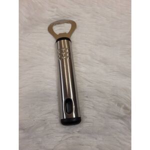 Silver and Black Bottle Opener